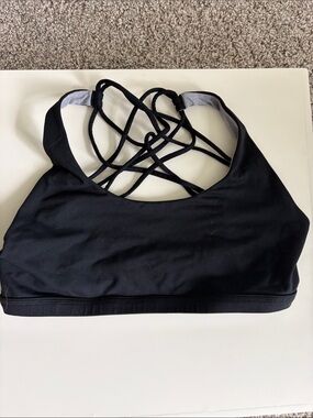 Black Strappy Sports Bra - Born Primitive